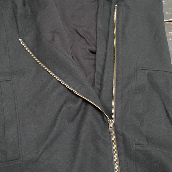 Helmut Lang Sonar Wool Vest w/ Asymmetrical Zipper Front and Side Slide Pockets - Picture 13 of 16